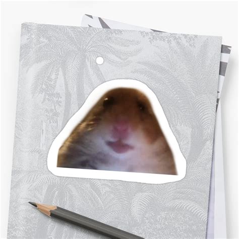 Hamster Staring Meme Sticker By Solisantoyo Redbubble