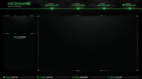 Best Twitch Stream Overlay Template Multicolor Mattovsky