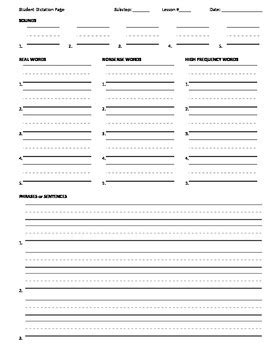 Preschool fundations writing paper printable. Student Dictation Page by Sparkles Without the Glitter | TpT