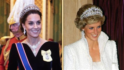 Kate Middleton Wears Princess Dianas Tiara In First State Dinner As Princess Of Wales