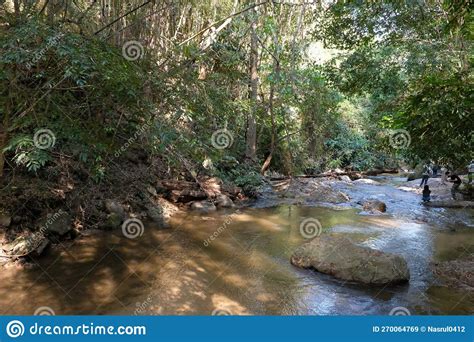 Corriente De Agua De Cascada En El Parque Nacional Chae Son En La Provincia De Lampang Imagen De