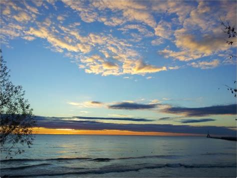 Beautiful Sunrise Over Lake Michigan Redgage