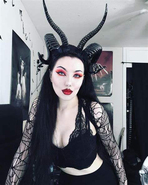 The Baphomet Horns Headpiece Demon Costume Goth Halloween Makeup