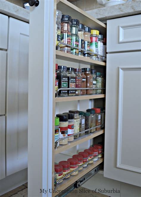 Kitchen pull out slide cabinet storage organizer spice bottle rack holder basket. Tips For Designing An Organized Kitchen