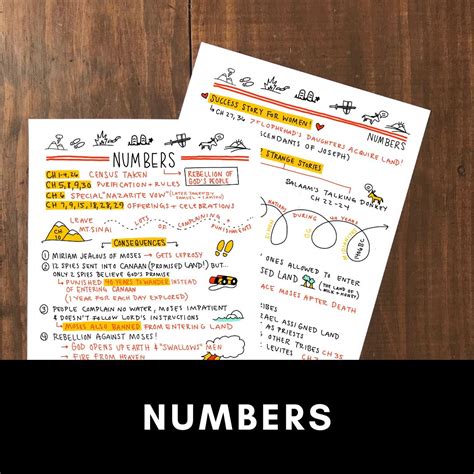Book Of Numbers Printable For Bible Study