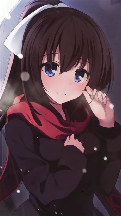 Download 720x1280 Wallpaper Cute Blue Eyes Anime Girl