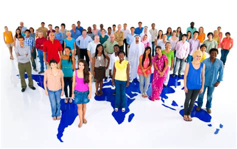 Large Group Of Multiethnic People From All Over The World Stock Photo