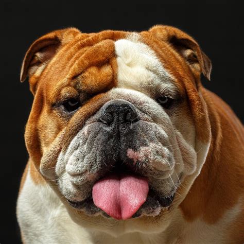 English Bulldog Portrait Stock Image Image Of Animal 108512855
