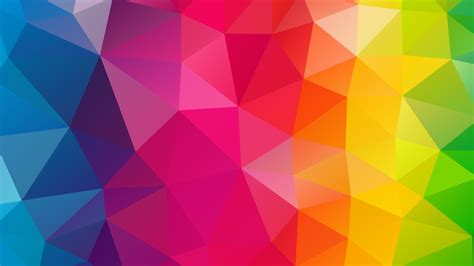 1920x1080 Triangles Colorful Background Laptop Full Hd