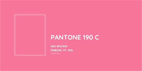 About Pantone 190 C Color Color Codes Similar Colors And Paints