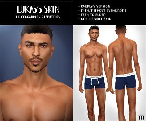 Sims Skin Details And Overlay Male Elderbda