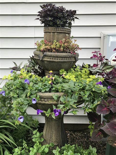 Diy Turn A Water Fountain Into A Planter — April Bern
