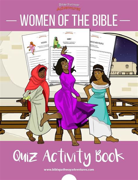 Printable Quiz Activity Book Women Of The Bible Bible Quiz Bible
