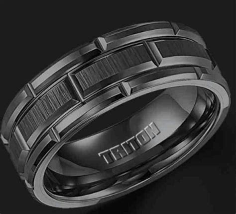 Tungsten multi faceted design tungsten wedding rings band for women men 8mm width gold plating inside, black, free shipping, customized. Its tungsten, and i totally want a small sapphire in the ...
