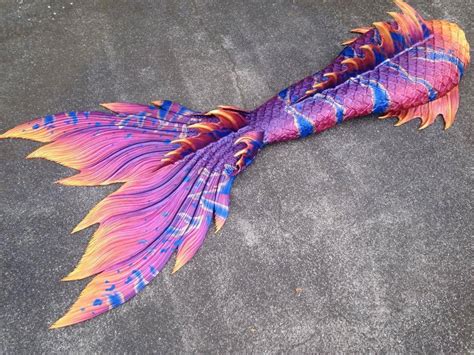 Emperor Purple Swimmable Mermaid Tails With Monofin For Adult And Kids