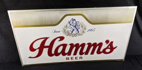 Sold Price Large Hamms Beer Metal Sign December 6 0120 900 Am Cst