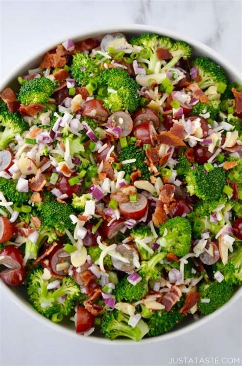 Stir into the salad, toss to combine, let chill and serve. The Best Broccoli Salad with Bacon | Just a Taste