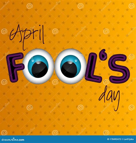 April Fools Day Card Stock Vector Illustration Of Humor 178492472