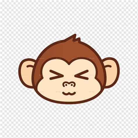 Смайлик обезьяна эмодзи компьютер иконки обезьяна млекопитающее лицо