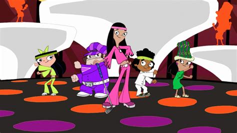 Image Stacy And The Disco Golf Gang Phineas And Ferb Wiki