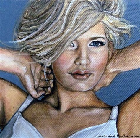 Curvy Beauties Beautiful Blonde Beauty Art By Mixed Media Artist