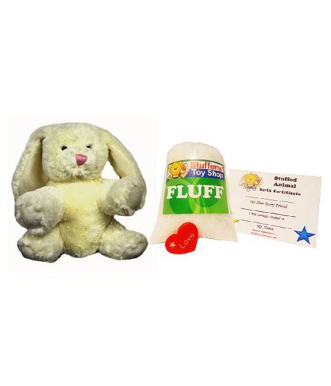 Make Your Own Stuffed Animal Mini 8 Inch Cream Bunny Kit No Sewing