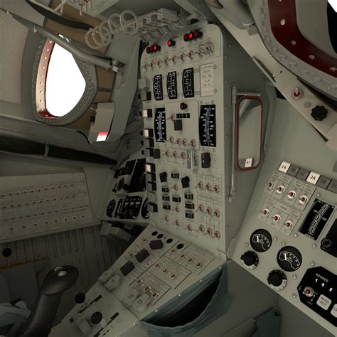 3d Gemini Capsule Interior Model Turbosquid 1381080 Spaceship