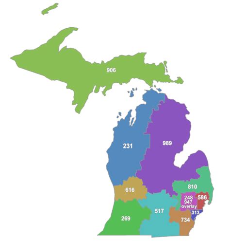 Mi Area Code Map Images And Photos Finder