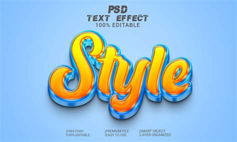 Style 3d Text Effect Psd File Gráfico Por Imamul0 · Creative Fabrica