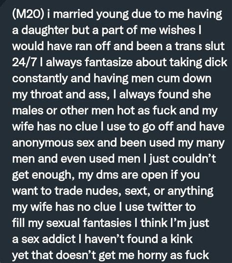 pervconfession on twitter he wants to be a trans slut