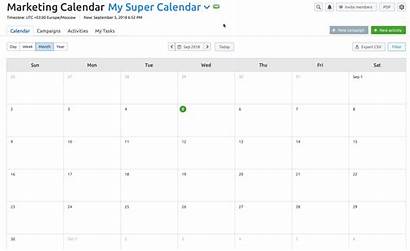 Marketing Campaign Semrush Calendar Organize Indicated Frame