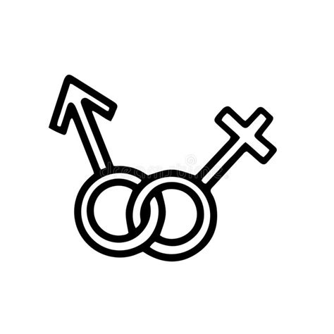 Female And Male Sex Icon Symbol Of Men And Women Stock Illustration