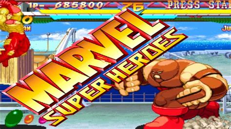 Marvel Super Heroes Arcade Cps2 1cc Ironman Playthrough Full