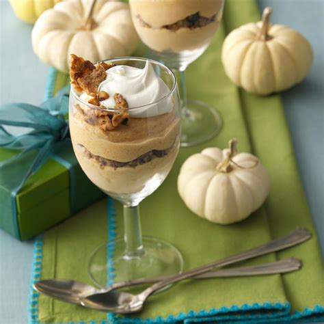 Frozen Pumpkin Mousse Parfaits Recipe Taste Of Home