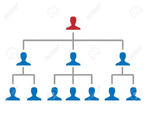 Corporate Hierarchy Chart Royalty Free Cliparts Vectors And Stock