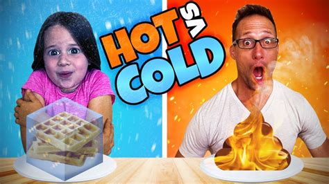 You Wont Believe What I Ate Hot Vs Cold Challenge The Mccartys Youtube