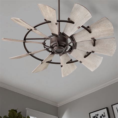 52 Outdoor Rustic Windmill Ceiling Fan Shades Of Light