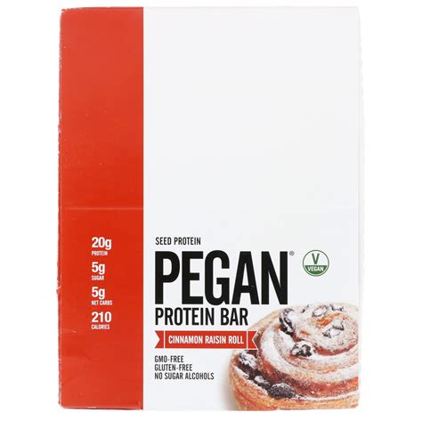 Julian Bakery Pegan Protein Bar Seed Protein Cinnamon Raisin Roll