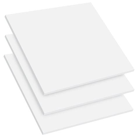 Buy Mega Format Expanded PVC Plastic Sheets - 12" X 12" Rigid White