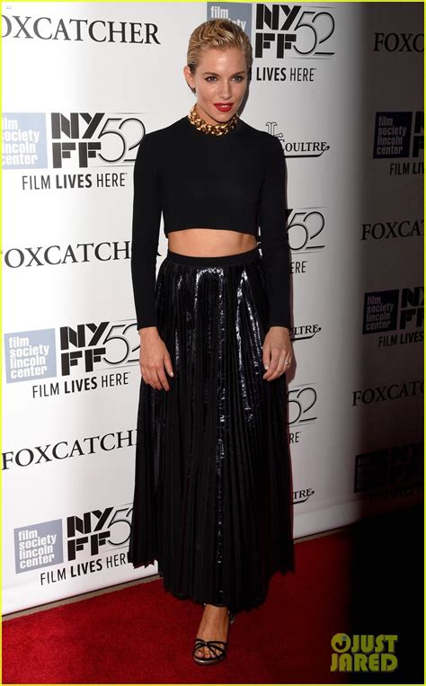 Sienna Miller Flashes Her Toned Midriff At Foxcatcher Premiere Photo