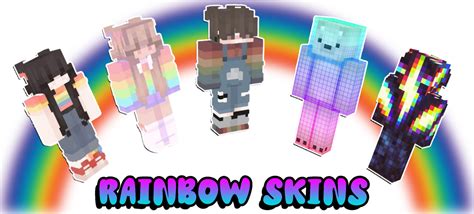 The Cutest Rainbow Themed Minecraft Skins In 2023 9minecraftnet