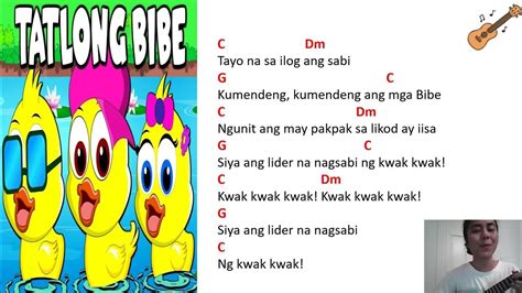 Tatlong Bibe Easy Ukulele Philippine Childrens Song Ukulele Play