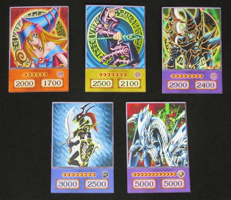 20pcs Yu Gi Oh Anime Style Cards Dark Magician Exodia Obelisk Slifer