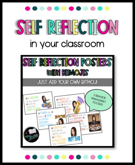 Reflection Poster Behavior System Classroom Management Plan