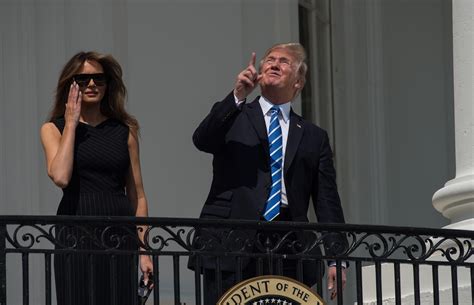 Trump Watches Eclipse From White House Cbs News