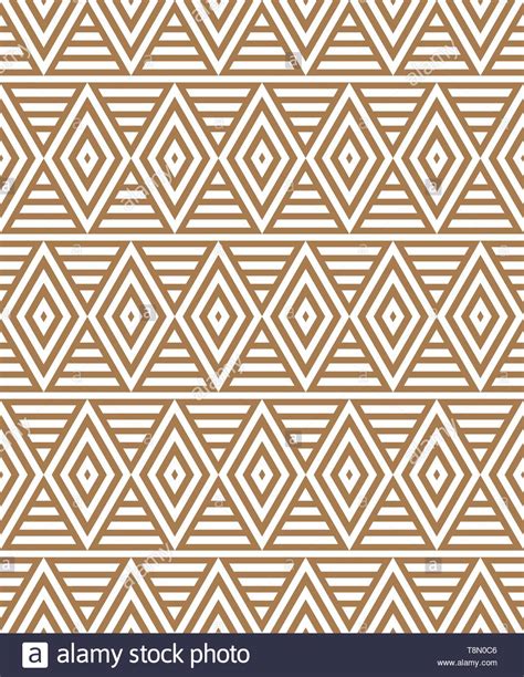 Seamless Stripes Grid Texture With Golden Geometric Rectangles Stock