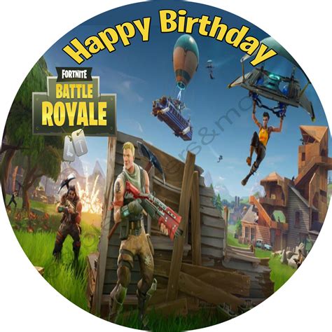 Fortnite Personalized Edible Print Premium Cake Toppers Frosting Sheet