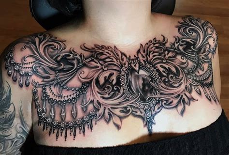 300 Beautiful Chest Tattoos For Women 2022 Girly Designs And Piece