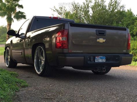 2008 Chevrolet Silverado 1500 With 24x10 Intro Flow And 295 30r24 Lionhart Lh Five And Lowered 6