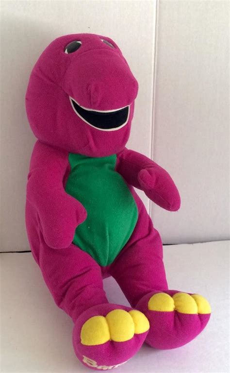 Playskool Talking Barney Purple Dinosaur 17 Hasbro 1996 No 71245 Works